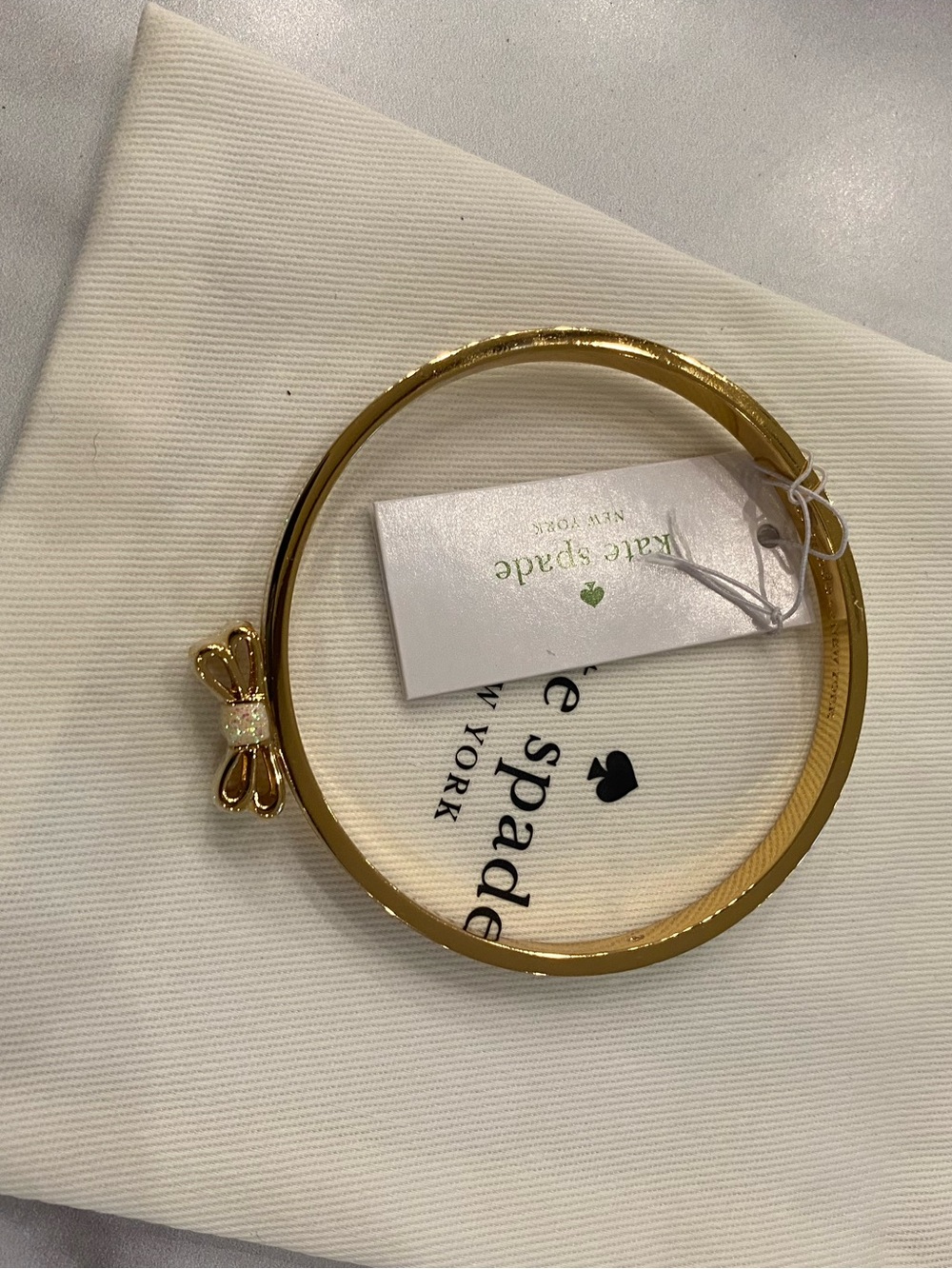 KATE SPADE Sparkling Glitter Yellow Opal Moon River Bracelet - Picture 3 of 6